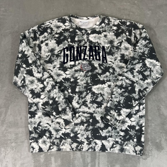 Champion Other - Gonzaga Bulldogs Sweatshirt Mens XL Gray Tie Dye NCAA Basketball Champion